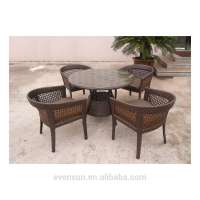 wholesale unique chinese rattan wicker restaurant outdoor furniture dining sets