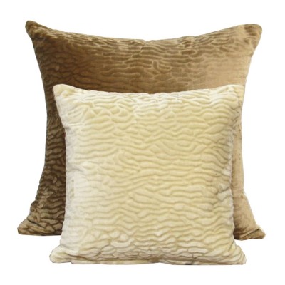 Modern decoration design Printed tufted crushed velvet pillow cushion cover