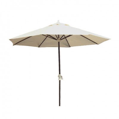 Dia.3.0m Outdoor rustproof wooden beach center pole umbrella