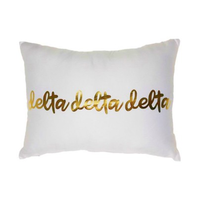 Modern design customized printed throw gold pillow cover case