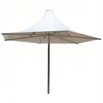 oriental strong tensile PVC 4m x 4m big size deluxe garden parasol membrane structure umbrella