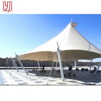 Strong PVDF Tensile Structure PTFE Membrane with Steel for Shed